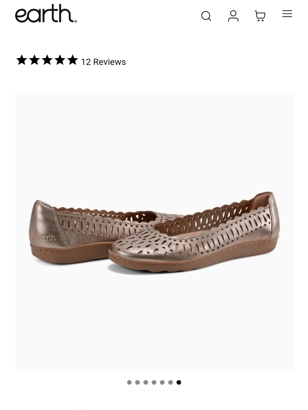 earth Metallic Taupe Laser-Cut Ballet Flats